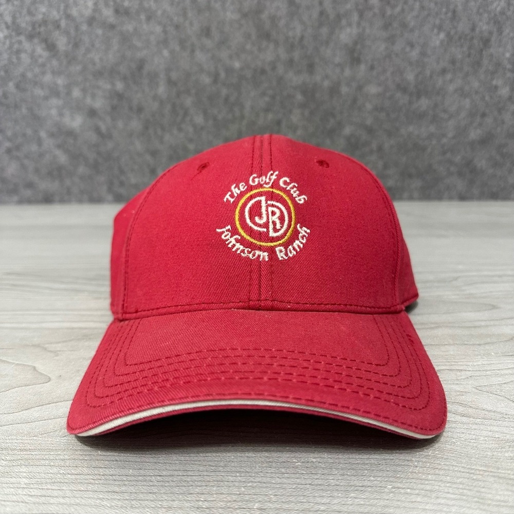 DPC Dorfman Pacific Co Red The Golf Club Johnson‎ Ranch Hat Adjustable Mens Cap